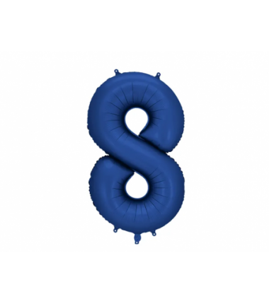 Balony foliowe Cyfra 85 - 86 cm - Granatowe satynowe