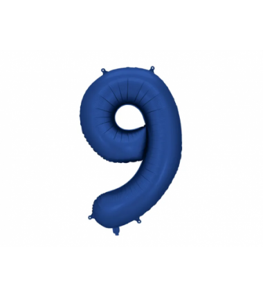 Balony foliowe Cyfra 95 - 86 cm - Granatowe satynowe