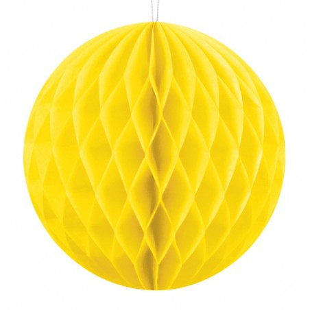Kula Honeycomb żółta 30 cm - 1 sztuka