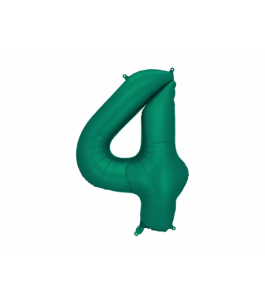 Balony foliowe Cyfra 40 - 86 cm - Butelkowa zieleń