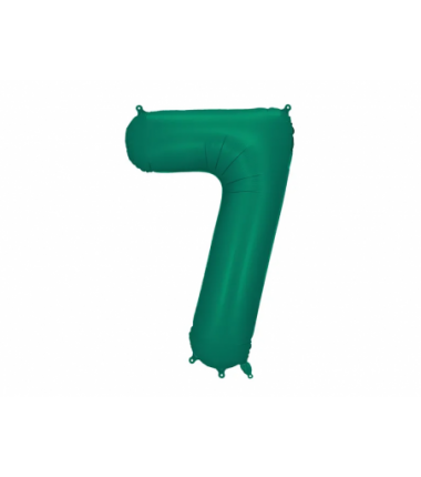 Balony foliowe Cyfra 70 - 86 cm - Butelkowa zieleń