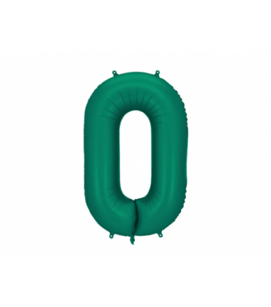 Balony foliowe Cyfra 70 - 86 cm - Butelkowa zieleń