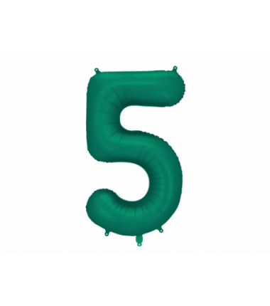 Balony foliowe Cyfra 85 - 86 cm - Butelkowa zieleń