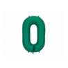 Balony foliowe Cyfra 100 - 86 cm - Butelkowa zieleń