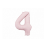 Balony foliowe Cyfra 45 - 86 cm - Jasny różowy matowy