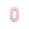 Balony foliowe Cyfra 50 - 86 cm - Jasny różowy matowy