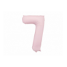 Balony foliowe Cyfra 70 - 86 cm - Jasny różowy matowy