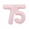 Balony foliowe Cyfra 75 - 86 cm - Jasny różowy matowy