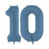Balony foliowe Cyfra 10 - 86 cm - Granatowy matowy