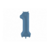 Balony foliowe Cyfra 18 - 86 cm - Granatowy matowy
