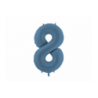 Balony foliowe Cyfra 18 - 86 cm - Granatowy matowy