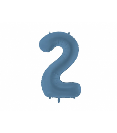 Balony foliowe Cyfra 20 - 86 cm - Granatowy matowy