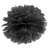 Pompon bibułowy czarny 25 cm - 1 sztuka