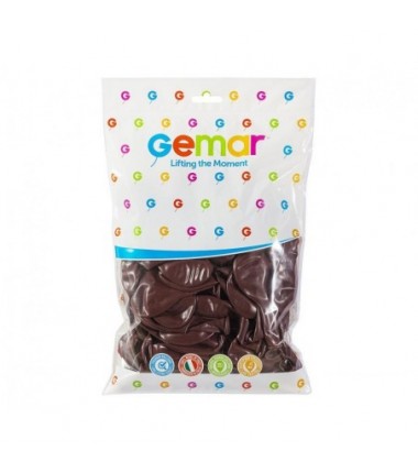 Balony Gemar 48 cm -19" - bordowe Burgundy G19/047 - 25 sztuk