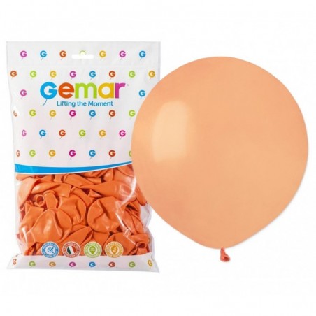 Balony Gemar 48 cm -19" - łososiowe, brzoskwiniowe Peach G19/060 - 25 sztuk