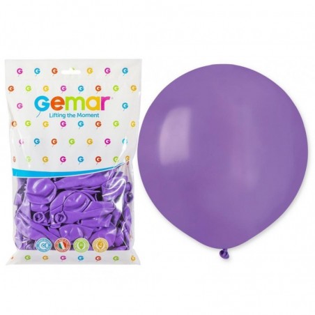 Balony Gemar 48 cm -19" - lawendowe Lavender G19/049 - 25 sztuk