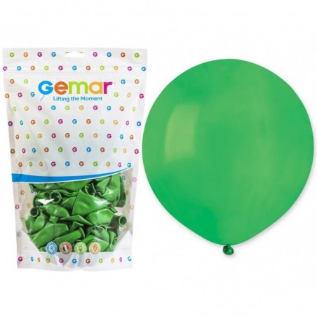Balony Gemar 48 cm -19" - zielone Green G19/012 - 25 sztuk