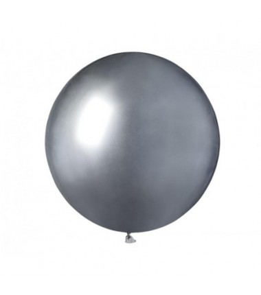 Balony GEMAR 48 cm - 19" srebrne SHINY SILVER GB150/089 - 25 sztuk