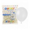 Balony metaliczne Gemar 13 cm - 5" - metaliczne perłowo-białe Metallic White AM50/029 - 100 sztuk