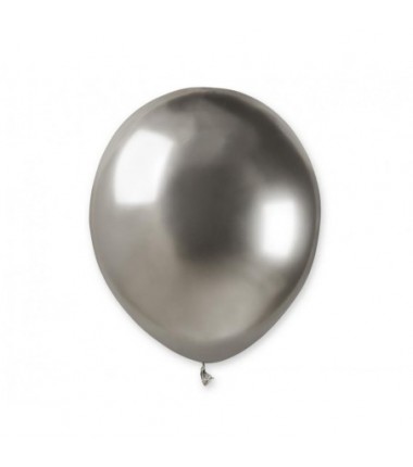 Balony GEMAR 13 cm - 5" - srebrne SHINY SILVER AB50/89 - 100 sztuk