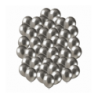 Balony GEMAR 13 cm - 5" - srebrne SHINY SILVER AB50/89 - 50 sztuk