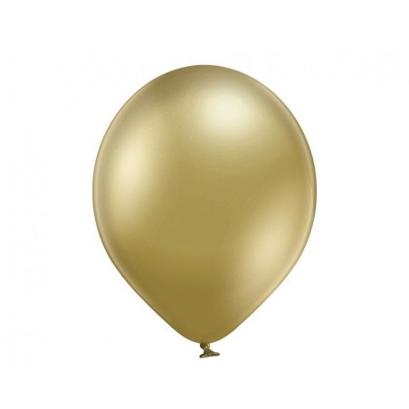 Balony BELBAL 30 cm Błyszczące złote  Glossy Gold B105/GG04-600 - 10 sztuk