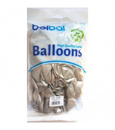Balony BELBAL 30 cm - 12" Błyszczące szampańskie Glossy Champagne B105/GG04-610 - 100 sztuk