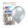 Balony BELBAL 30 cm - 12" Błyszczące srebrne Glossy Silver B105/GG04-601 - 50 sztuk