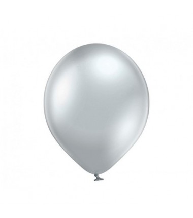 Balony BELBAL 30 cm - 12" Błyszczące srebrne Glossy Silver B105/GG04-601 - 10 sztuka