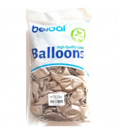 Balony BELBAL 30 cm - 12" Chromowane migdałowe B105 Glossy Light Almond B105/GG04-611-100 - 100 sztuk