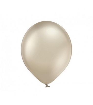 Balony BELBAL 30 cm - 12" Chromowane migdałowe B105 Glossy Light Almond B105/GG04-611-100 - 50 sztuk