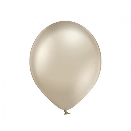Balony BELBAL 30 cm - 12" Chromowane migdałowe B105 Glossy Light Almond B105/GG04-611-100 - 50 sztuk