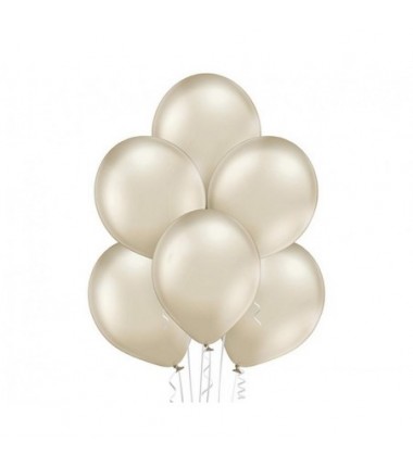 Balony BELBAL 30 cm - 12" Chromowane migdałowe B105 Glossy Light Almond B105/GG04-611-100 - 50 sztuk