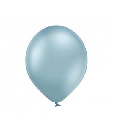 Balony BELBAL 30 cm - 12" Chromowane niebieskie Glossy Light Blue B105/GG04-615-100 - 100 sztuk