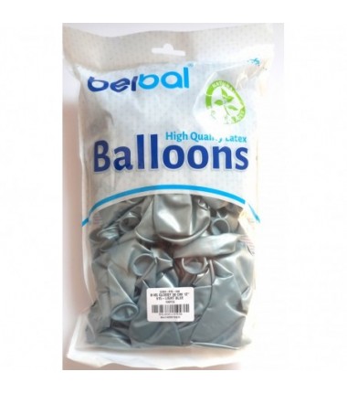 Balony BELBAL 30 cm - 12" Chromowane niebieskie Glossy Light Blue B105/GG04-615-100 - 100 sztuk