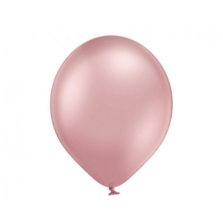Balony BELBAL 30 cm - 12" Chromowane jasnoróżowe Glossy Light Pink B105/GG04-614-100 - 100 sztuk