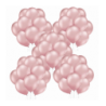 Balony BELBAL 30 cm - 12" Chromowane jasnoróżowe Glossy Light Pink B105/GG04-614-100 - 50 sztuk