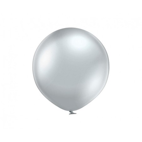 Balony BELBAL 12 cm - 5" Błyszczące srebrne Glossy Silver D5/GG01-601 - 100 sztuk