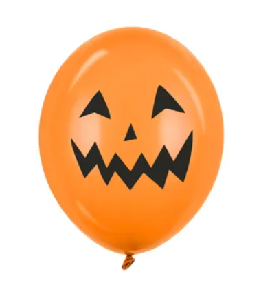 Zestaw Halloween balony 30 cm Dynie - 6 sztuk mix 1