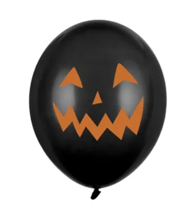 Zestaw Halloween balony 30 cm Dynie - 6 sztuk mix 1