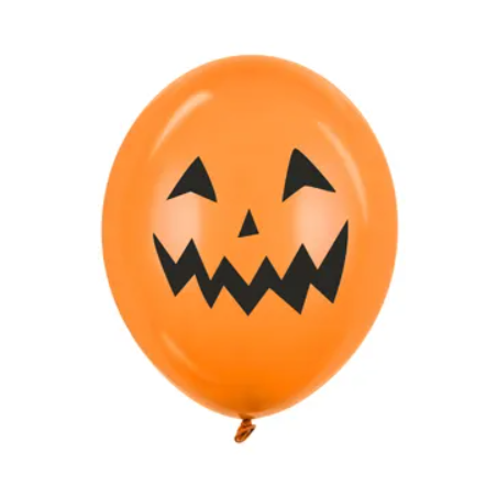 Zestaw Halloween balony 30 cm Dynie - 6 sztuk mix 2