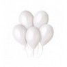 Balony metaliczne Gemar 30 cm - 12" - metaliczne perłowo-białe Metallic White GM110/029 - 100 sztuk