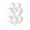 Balony metaliczne Gemar 30 cm - 12" - metaliczne perłowo-białe Metallic White GM110/029 - 100 sztuk
