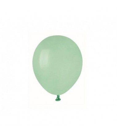 Balony Gemar 13 cm - 5" - pastelowe turkusowo-zielone Aquamarine A50/050 - 100 sztuk
