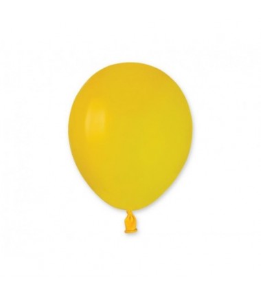 Balony Gemar 13 cm - 5" - pastelowe żółte Yellow A50/002 - 100 sztuk