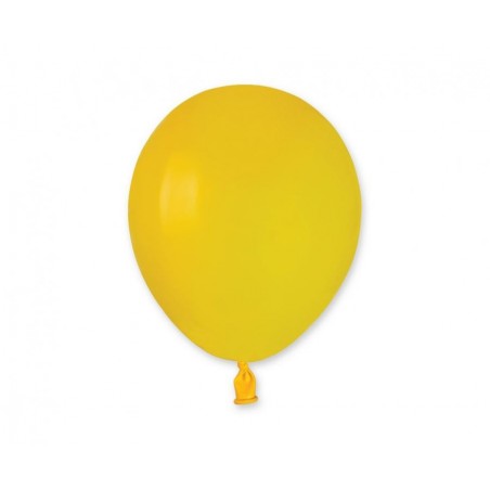 Balony Gemar 13 cm - 5" - pastelowe żółte Yellow A50/002 - 100 sztuk