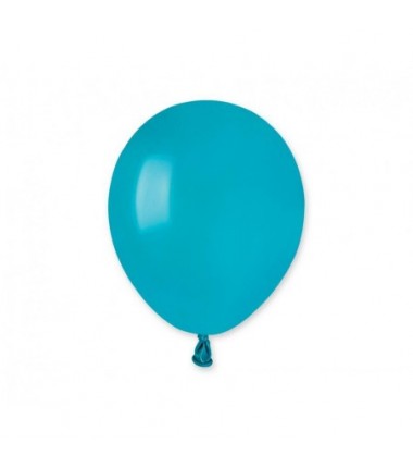 Balony Gemar 13 cm - 5" - pastelowe turkusowo-niebieskie Turquoise A50/068 - 100 sztuk