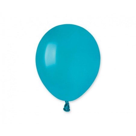 Balony Gemar 13 cm - 5" - pastelowe turkusowo-niebieskie Turquoise A50/068 - 100 sztuk