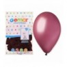 Balony Gemar 26 cm - 10" - pastelowe ciemnoczerwone Vino G90/101 - 100 sztuk