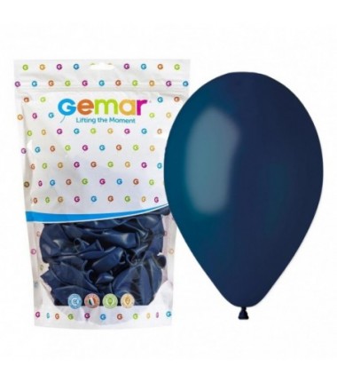Balony Gemar 26 cm - 10" - pastelowe granatowe Navy G90/102 - 100 sztuk